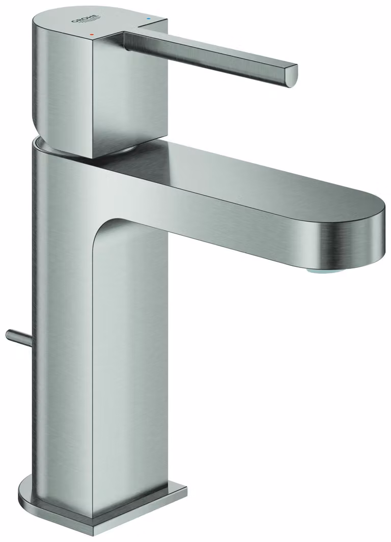 GROHE Plus Mitigeur monocommandé pour lavabo, S-Size, saillie 111mm, vidage à tirette, 32612DC3, 32612DC3