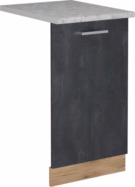 Pannello frontale della lavastoviglie Vicco R-Line Calce nera 45 cm , PL Marmo, Model 55093