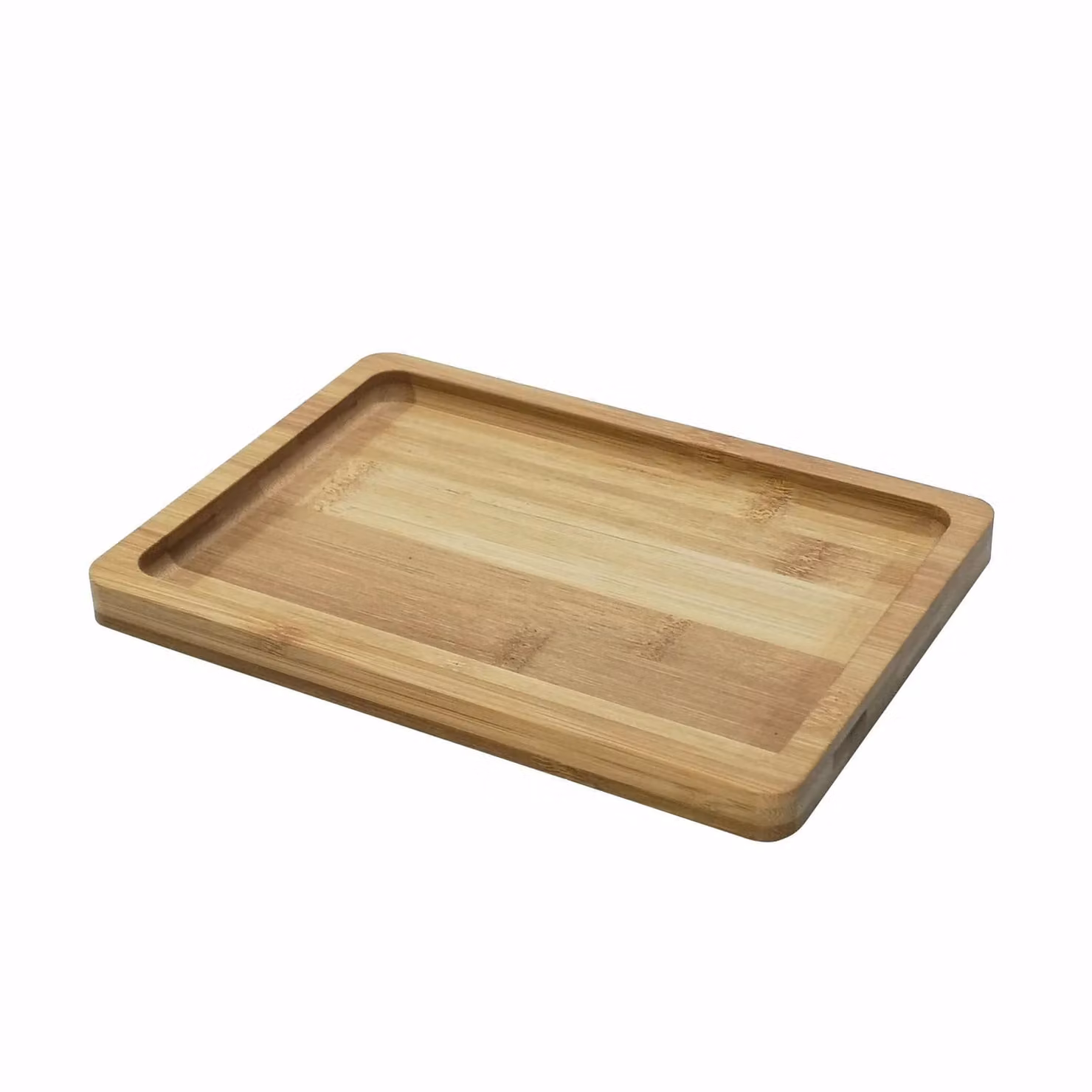 Vassoio rettangolare in bamboo marrone Gusto Casa L: 21,5 cm, P: 15,5 cm, H: 1,5 cm