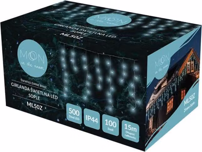 Luci di fata (500 LED, 100 ghiaccioli, 15 m, bianco freddo)