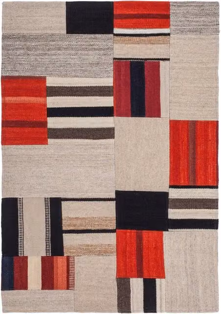 Tappeto Kilim Intenso 230 Patchwork in Lana e Cotone