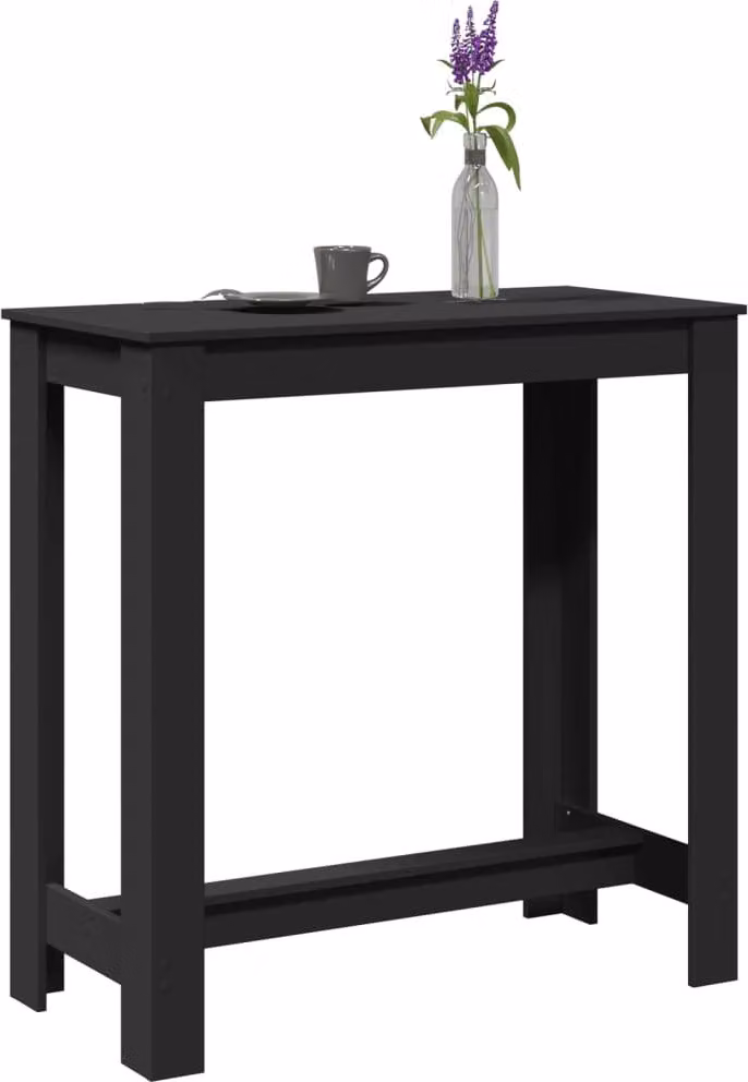 Maison Exclusive - Tavolo da bar nero 102x50x103,5 cm Materiale ligneo