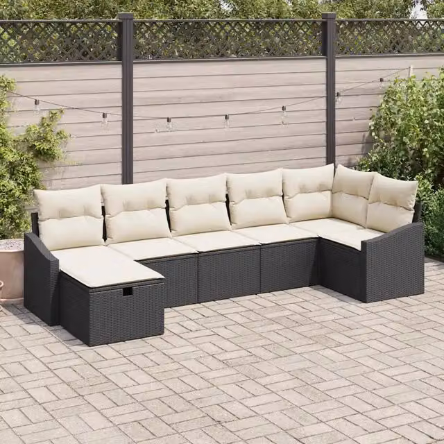 Set di divani 7 pz polyrattan 3360628