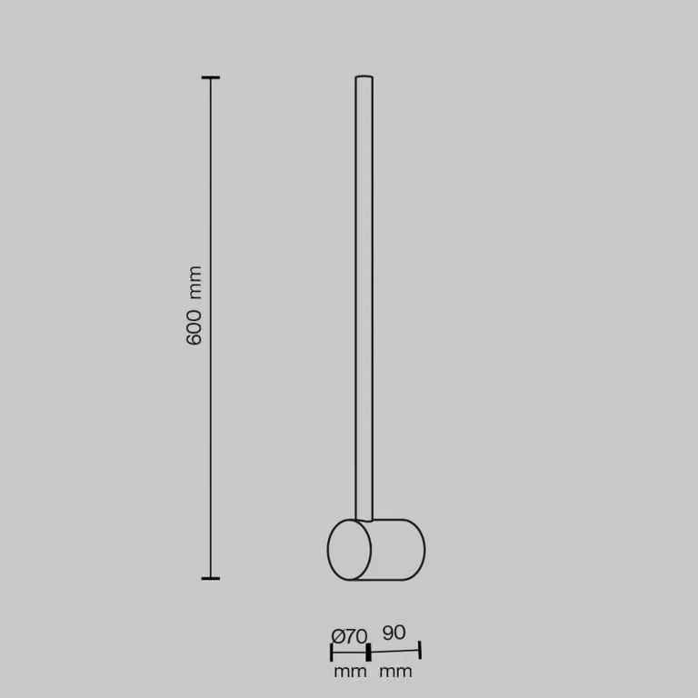 Maytoni Applique da parete a LED Light Stick, Nero, Soggiorno / Sala da pranzo, Alluminio, Moderno, Applique a LED