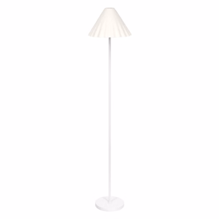 LEDVANCE white decor Lampada da terra in metallo e cartapesta, E27, dimmerabile, altezza 1505 mm, paralume in materiale riciclato, sostenibile grazie alla sorgente luminosa sostituibile, facile installazione