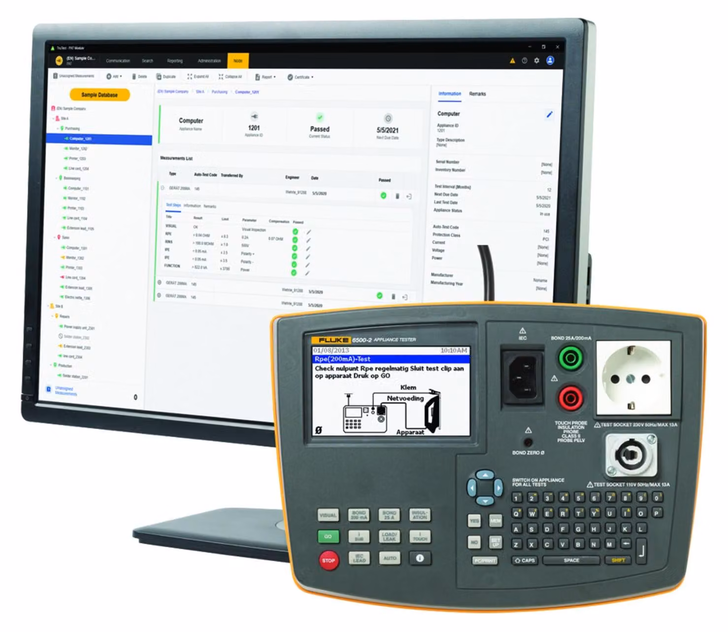 FLUKE 6500-2 DE KIT 2 incluso il software TruTest (5279052)