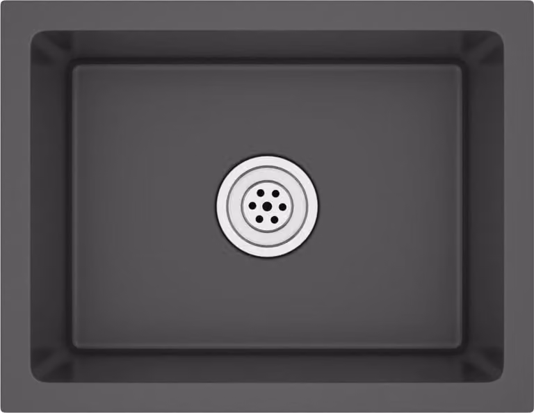 Lavello da Cucina Lavorato a Mano Nero Acciaio Inox