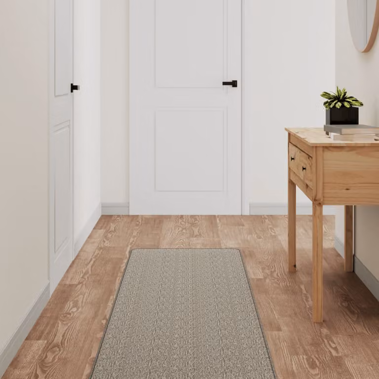 Tappeto a corsia vidaXL con aspetto sisal color grigio, L 200 x P 50 cm