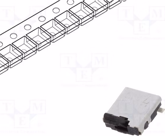 2 interruttori di prossimità, forza di azionamento 0,3N, modello ESE13V01D, posizione di rilevamento: 2, corrente: 0,01A/5VDC, resistenza: 500mΩ, uscita: a contatto diretto
