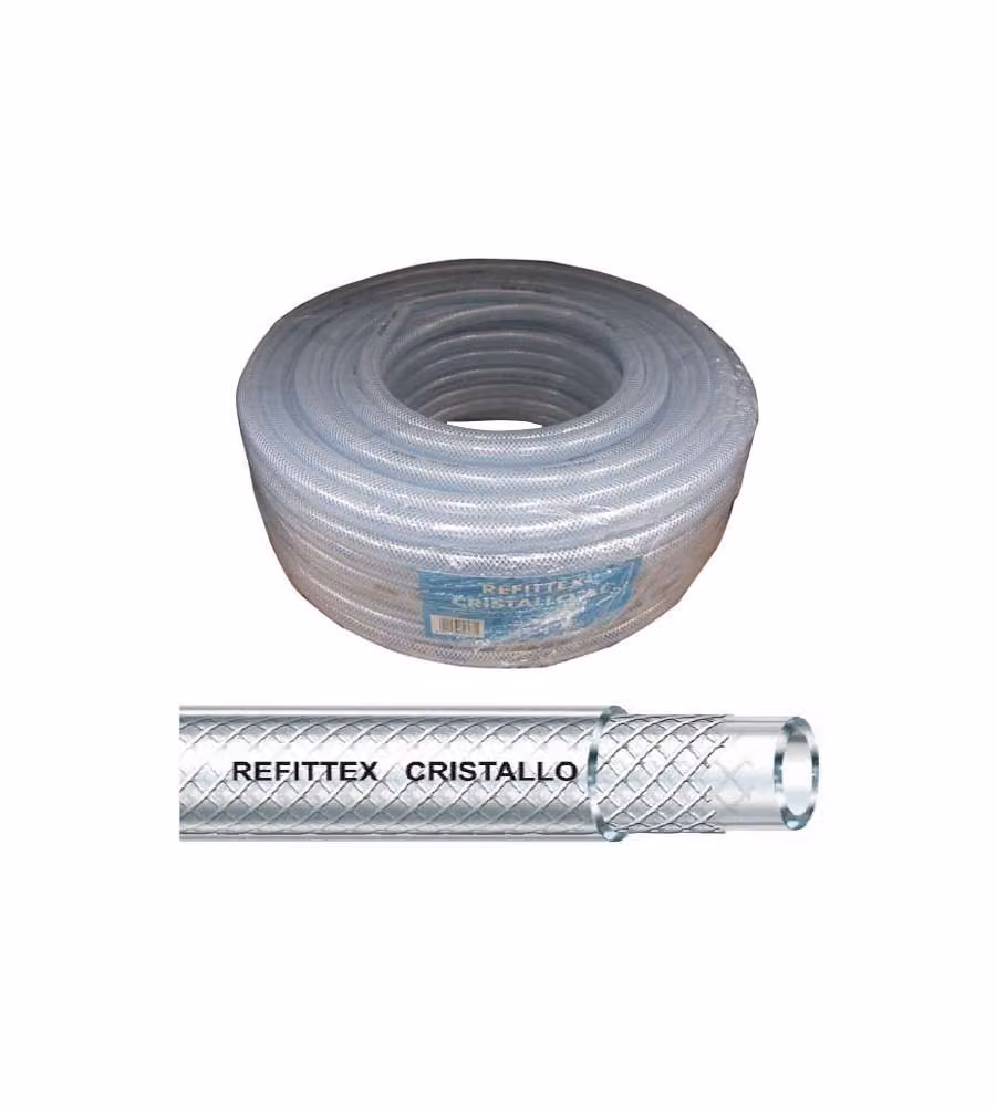 Tubo in plastica trasparente Refittex Cristallo 30x38 mm 25 m