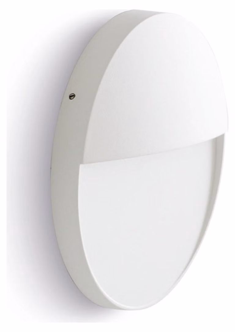Applique Segnapasso In Alluminio Bianco Led 6W 452 Lm 3000K Grande Geo Round
