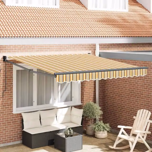 Tenda da Sole-Tenda parasole per Patio Multicolore 300 x 250 x 165 cm Poliestere 421111