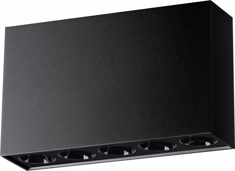LUMILO AURORA Lampada da soffitto a LED, nera, dimmerabile
