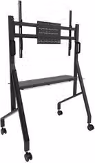 Supporto per monitor e TV da pavimento Neomounts Move Go Black FL50 525BL1 con VESA 900 x 600 mm e portata fino a 76 kg
