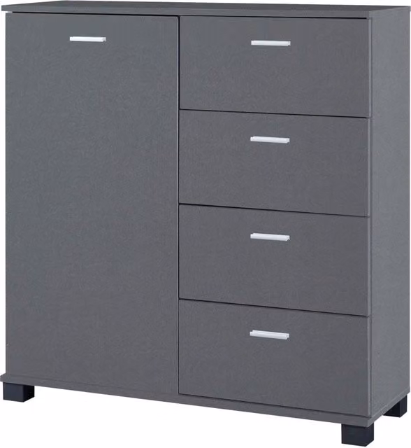 Scarpiera 84 x 80 x 28 cm grigio scuro 03_0007628