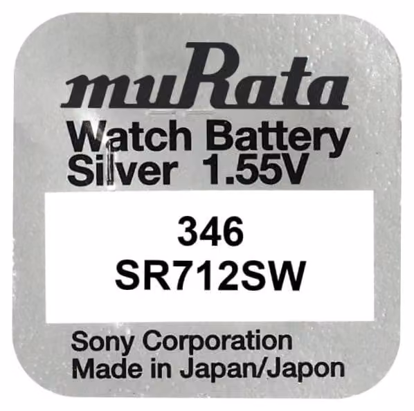 Batteria Murata 346 SR712SW - 1 55V Murata 346 SR712SW
