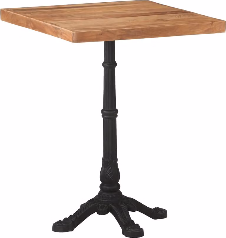Tavolo da Bistrot 60x60x76 cm in Legno Massello di Acacia