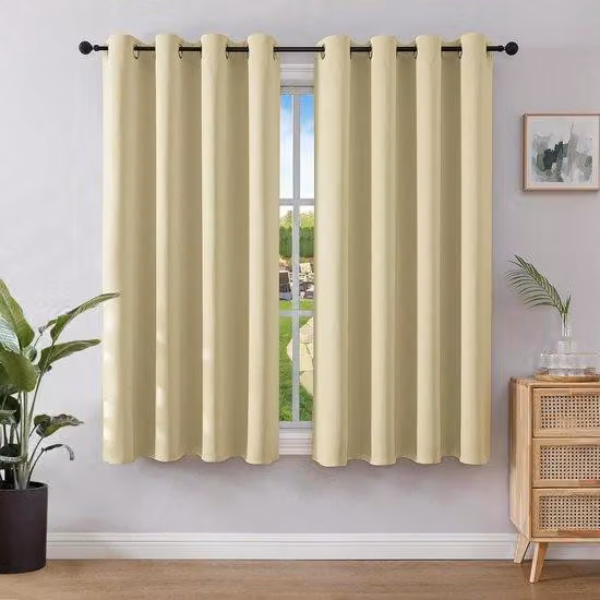 Tende oscuranti - Isolamento termico - 2 pezzi - Beige - 137 x 117 cm