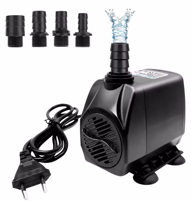 Pompa per acquario - Pompa per laghetto - 35 W - 2500 l/h - Portata regolabile - Tre getti