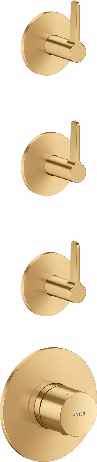 hansgrohe AXOR One Module thermostatique encastré pour 3 consommateurs, avec poignée à levier, 48723250, 48723250