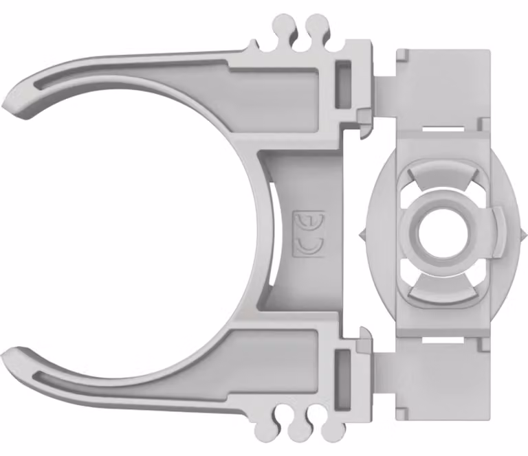 Bosch parti di fissaggio per elettricisti 18V chiodatrice a batteria GNB18-38 40 con e-mouthpiece clip per tubi 32mm - 50x