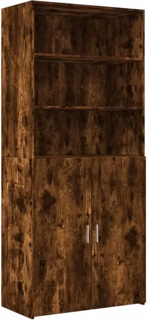 Buffet credenza cassettiera organizer in legno composito marrone per cucina e soggiorno L/P/H: 80 x 42,5 x 185 cm