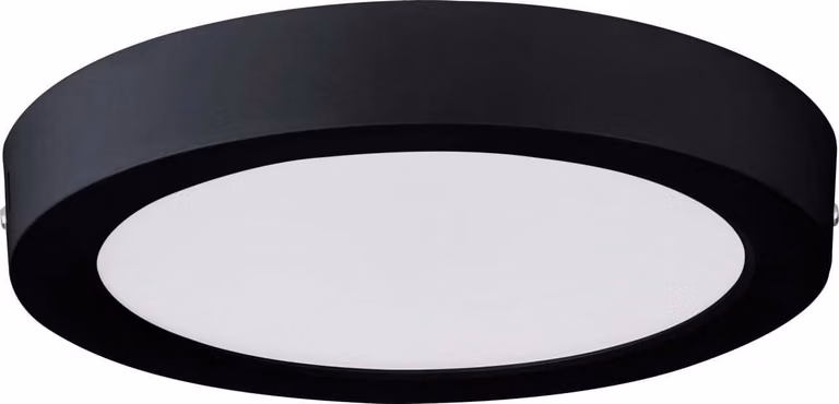 Lampada da soffitto a LED Eglo Idun-E nera, Ø 22,5 cm, luce bianca calda