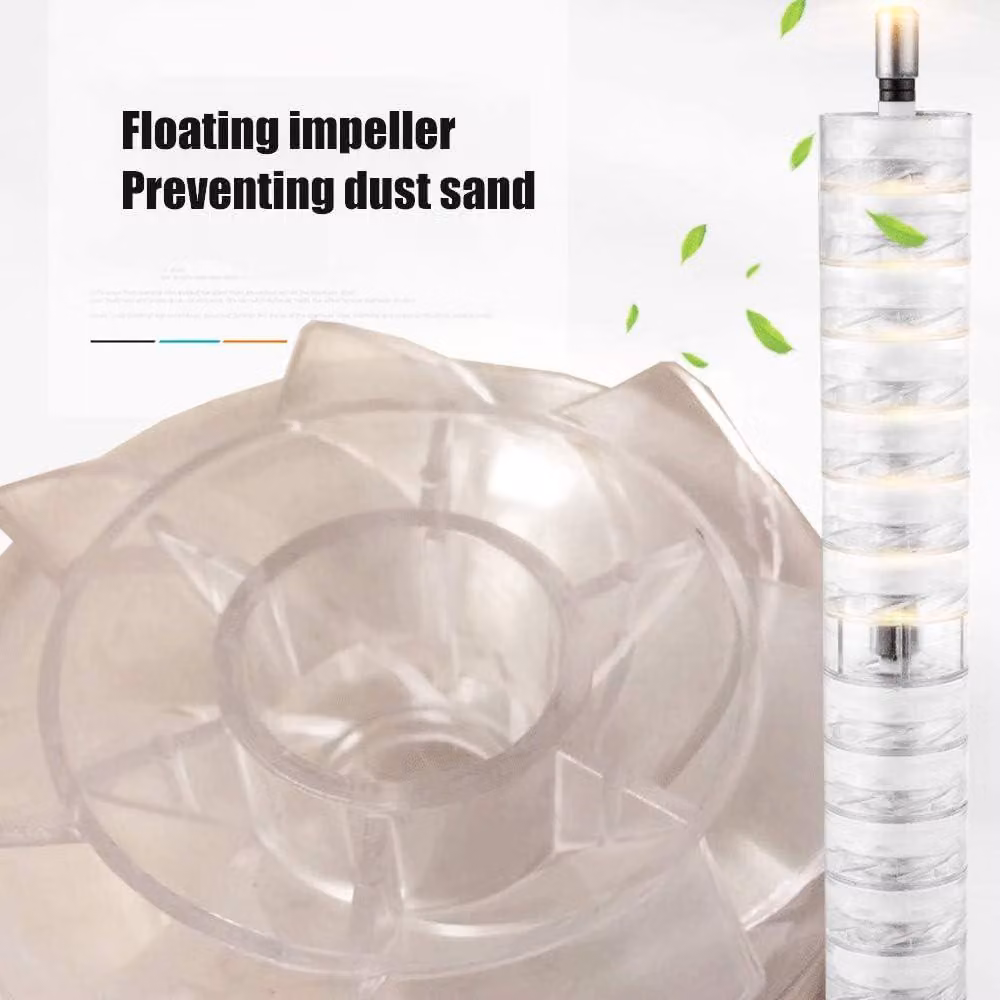 Pompa sommergibile in acciaio inossidabile - Pompa per pozzi profondi - Pompa per giardini - Pompa per fontane - Pompa per acqua - Diametro compatto di 7,5 cm