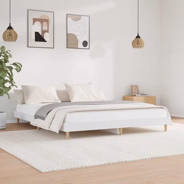 Giroletto bianco vidaXL in legno multistrato L/P/H: 120 x 200 x 20 cm