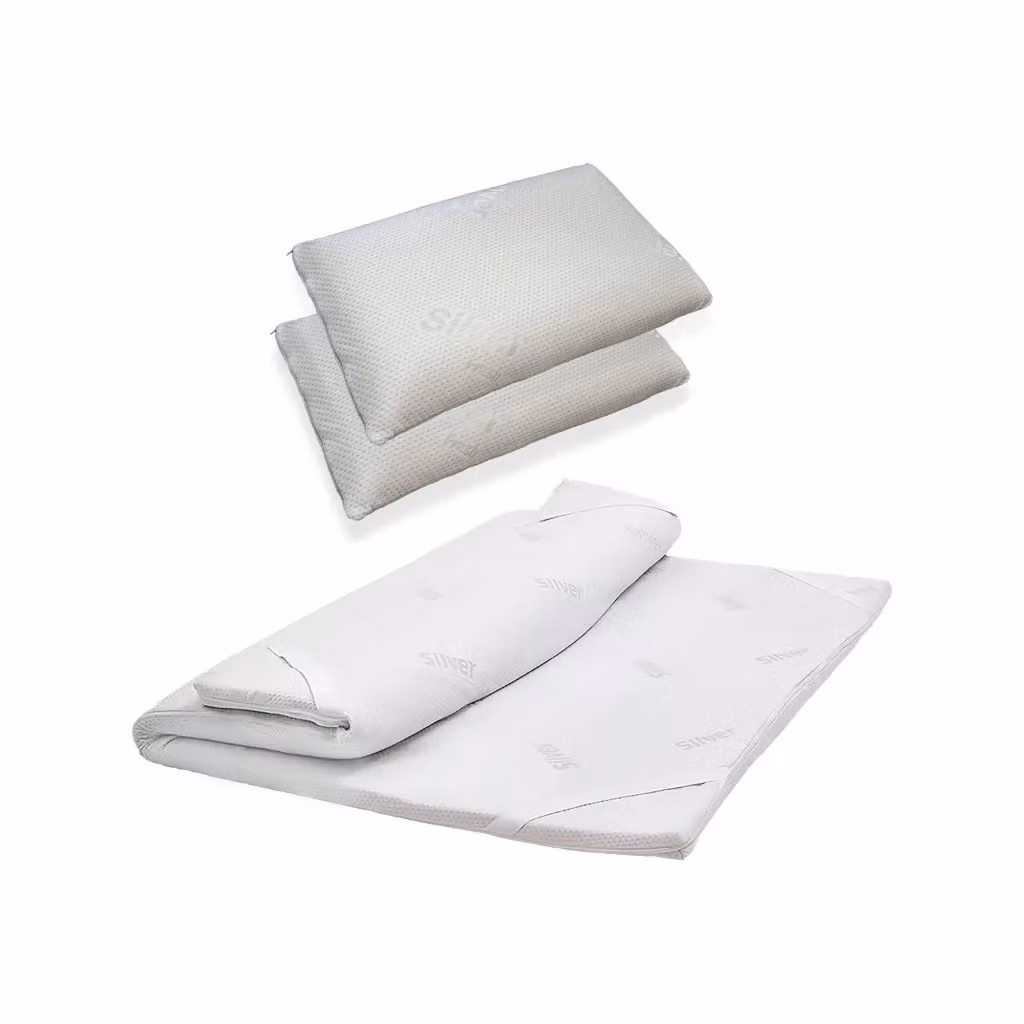 Topper Singolo Sfoderabile Coconetten Made in Italy Bianco L/P/H: 200 x 90 x 5 cm