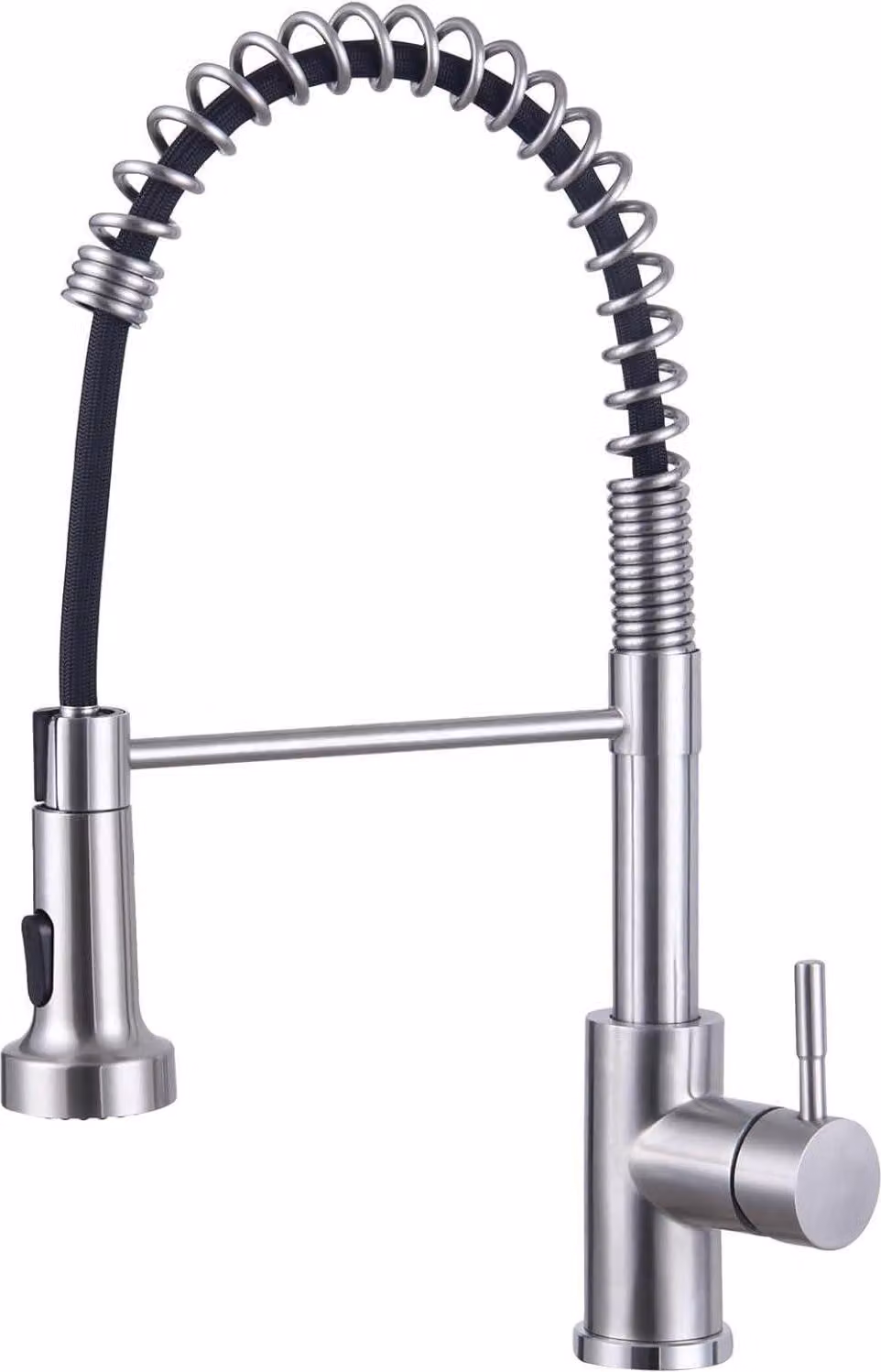 Miscelatore da cucina con doccetta estraibile, 3 modalità, acciaio inox 304, orientabile a 360°, spazzolato