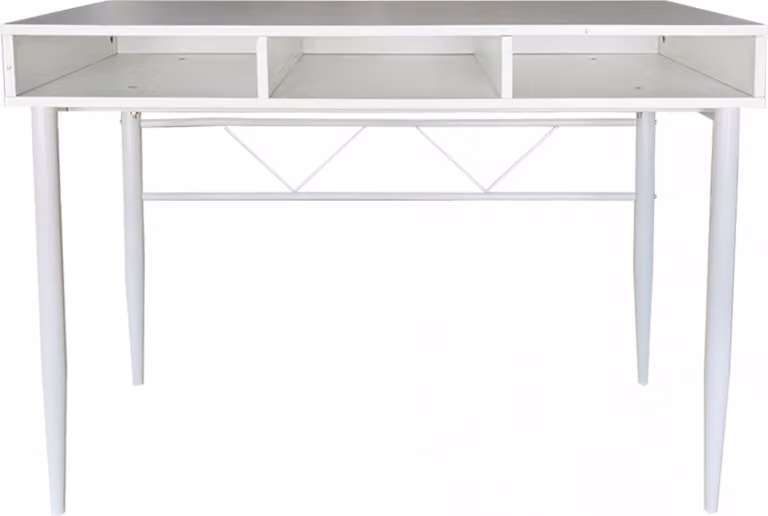 Bureau Stoer - tavolino da ingresso o da corridoio - stile industriale moderno - bianco
