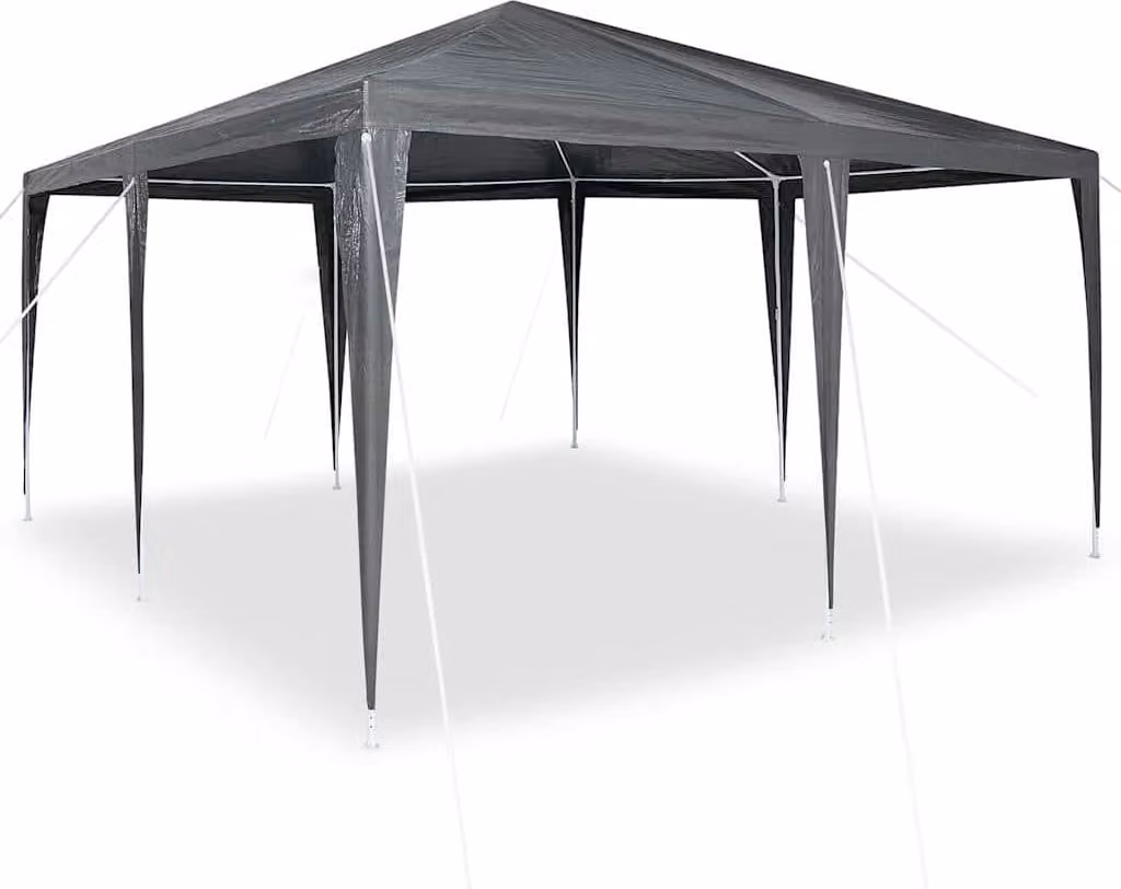 Tenda Party Antracite 400 x 400 x 266 cm Polietilene e Acciaio