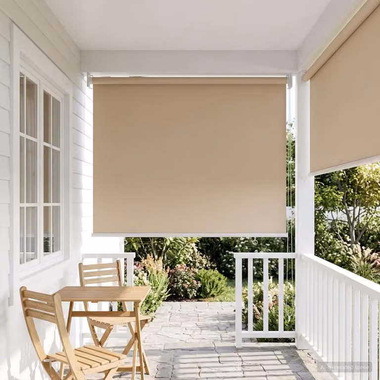 Voletta a rullo con protezione UV Beige 60 x 140 cm Poliestere