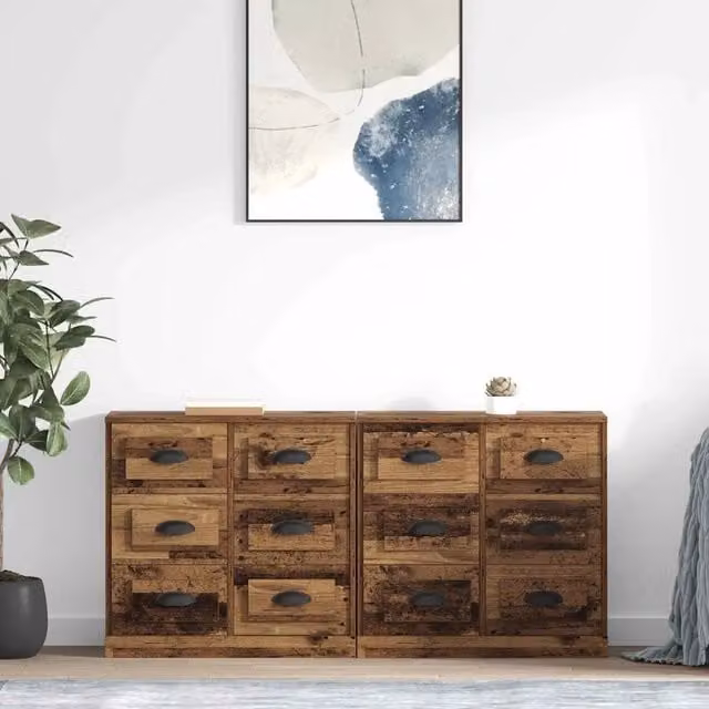 Sideboards 2 pz Legno vecchio 70 x 35,5 x 67,5 cm 3402665