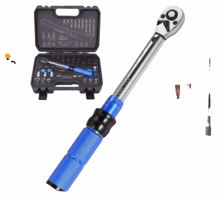 Chiave dinamometrica, attacco da 1/4 di pollice, coppia di serraggio da 5-25 Nm, lunghezza 250 mm, design leggero, calibrazione precisa ±3%