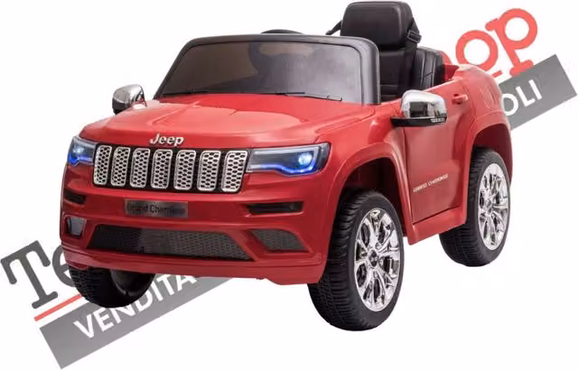 Auto Macchina Elettrica per Bambini JEEP GRAND CHEROKEE 12V-Rosso