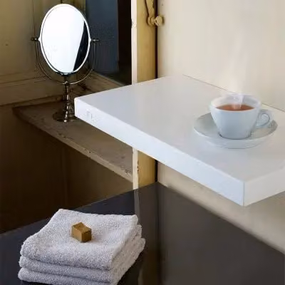 Scaldasalviette elettrico HOM H-Pad in ceramica e metallo bianco lucido 50 cm 100W