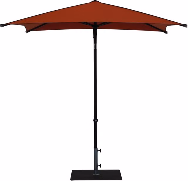 Ombrellone da Giardino 2x2 m Palo Ø38 mm in Alluminio Tessuto Dralon Acrilico Border Terracotta
