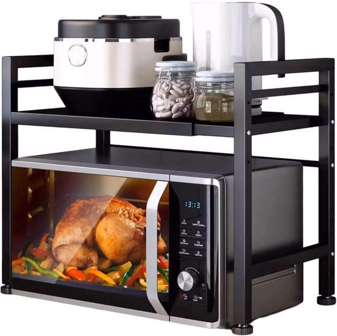 Azomor Questo versatile scaffale da cucina offre un'ottima soluzione per creare