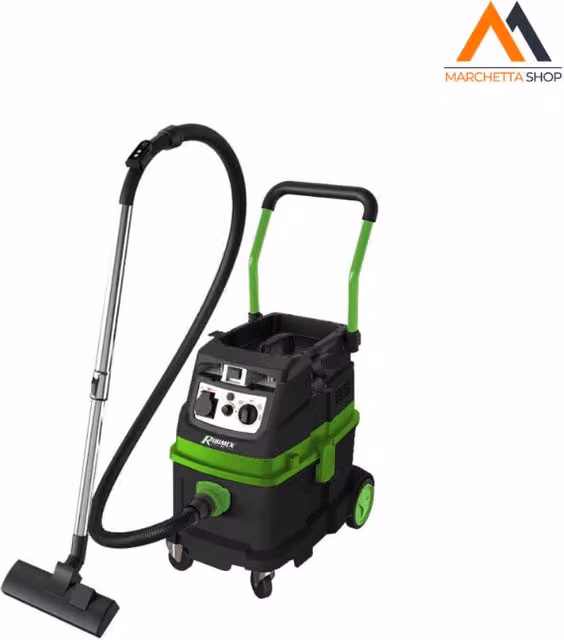 Aspirasolidi e liquidi rettangolare RIBIMEX verde 40L 1600 W