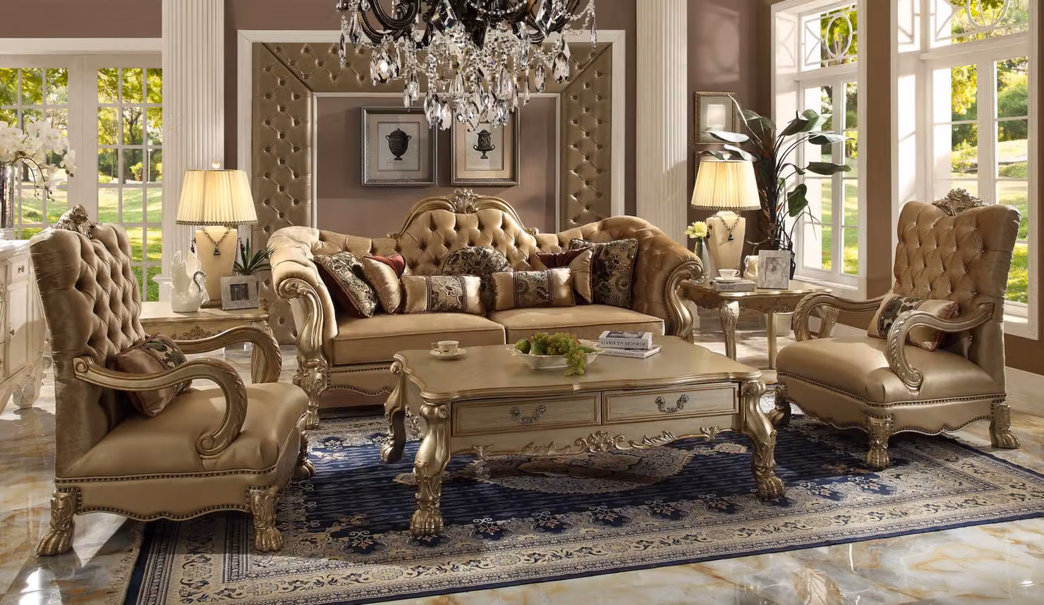 Sofagarnitur 3+1 Sitzer Klassischer Wohnlandschaft Sofas Couchen Polster Gruppe