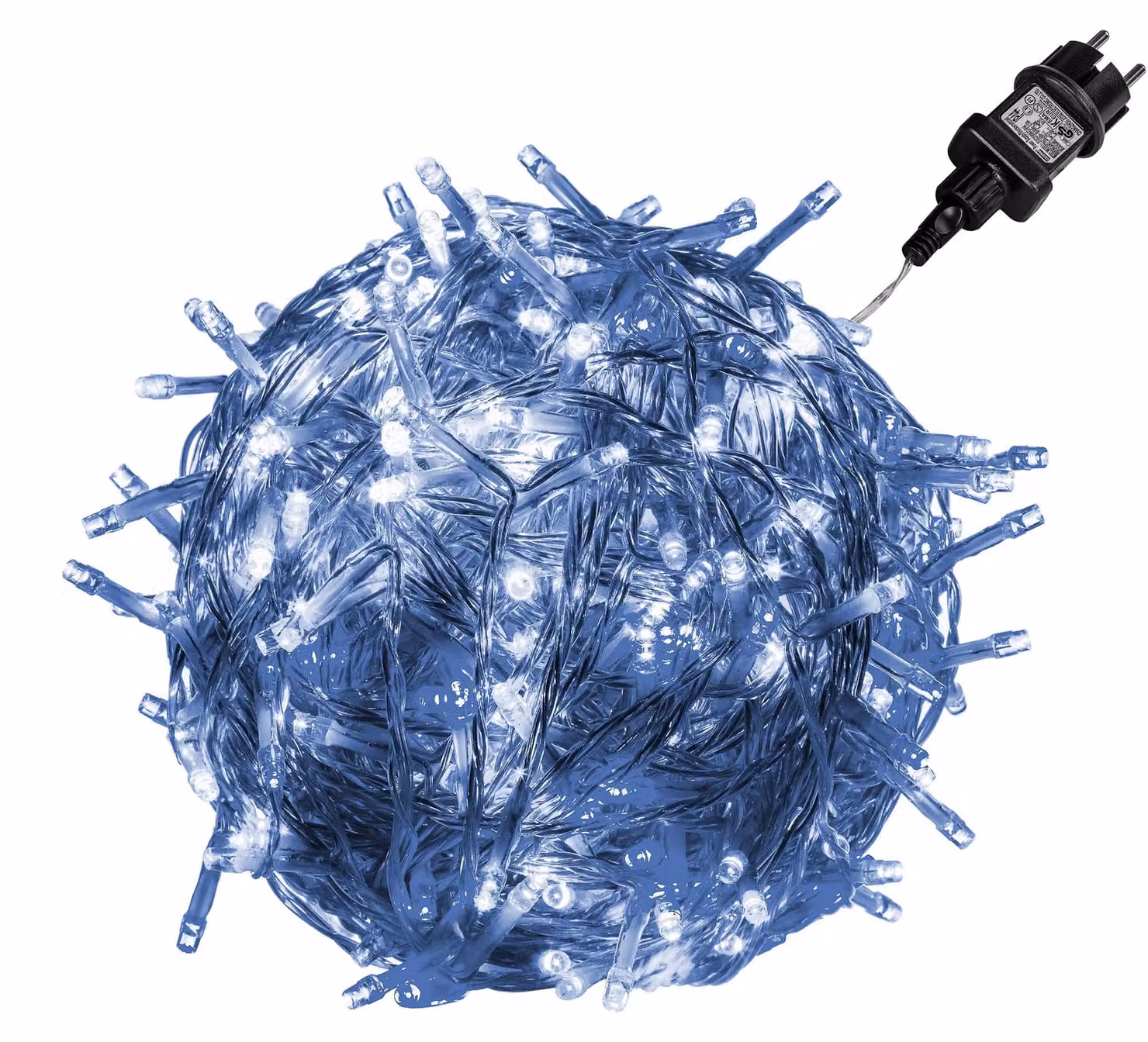 Catena luminosa a LED, 200 LED, grado di protezione IP44, luce bianca fredda, 20 metri