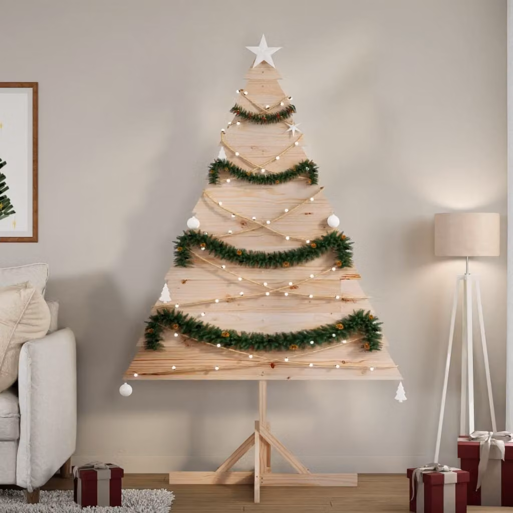 Maison Exclusive - Albero di Natale da decorare, 180 cm, in legno massello
