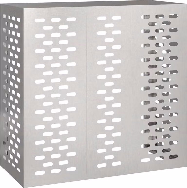 Copertura per condizionatore d'aria Argento 110 x 50 x 105 cm