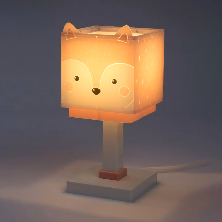 Dalber Lampada da tavolo Little Fox, Violetto / Fucsia / Rosa, Cameretta, Plastica, Lampada da tavolo