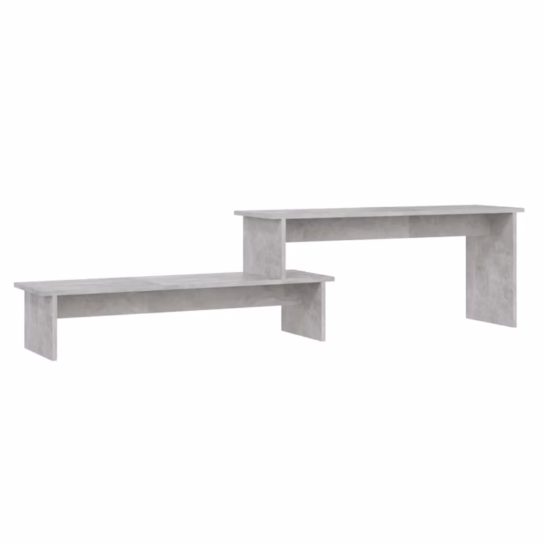 Mobile Porta TV Grigio Cemento 180x30x43cm in Legno Multistrato