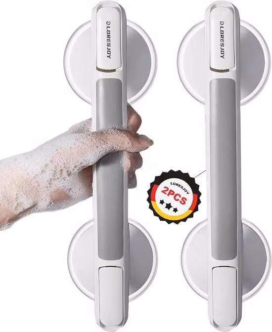 Maniglia di sicurezza con ventosa per il bagno, mobile, portatile, per anziani/bambini