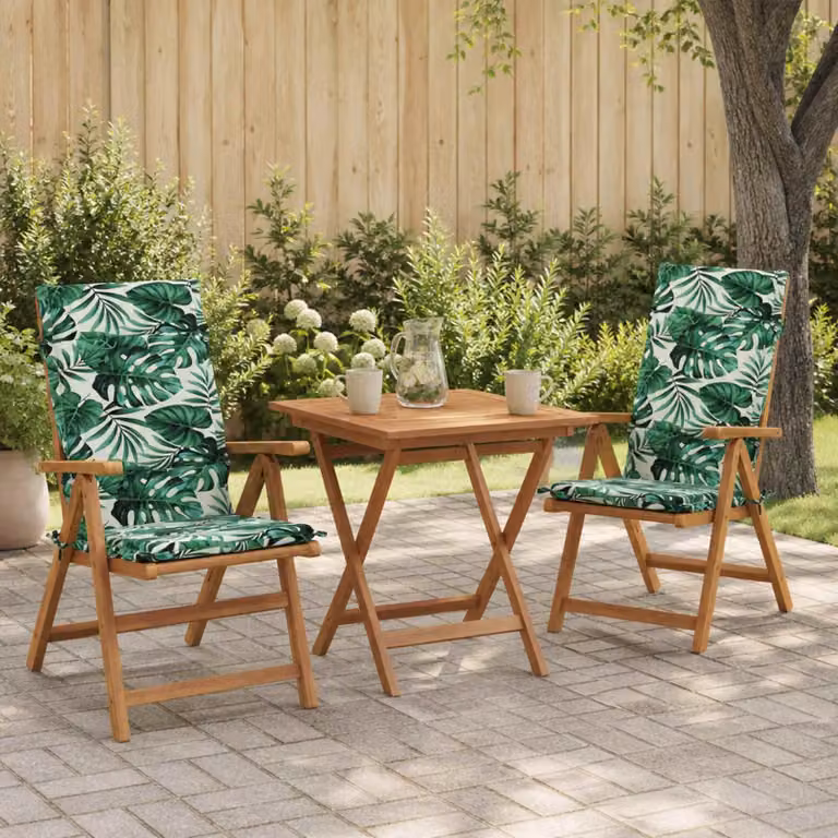 Set di 2 cuscini per sedia alta vidaXL GEMERT in poliestere, colore verde