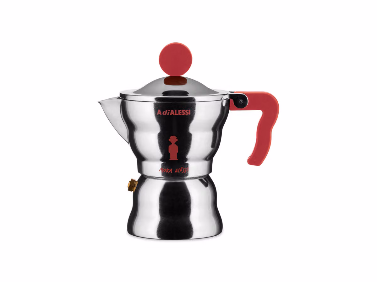 Moka Alessi 1 Tazza - Rosso